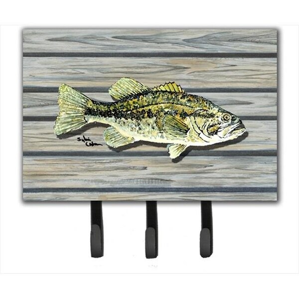 Carolines Treasures Carolines Treasures 8493TH68 6 x 9 In. Fish Bass Small Mouth Leash or Key Holder 8493TH68 - main